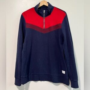 Frank And Oak Men’s Half-Zip Sweatshirt - Size M